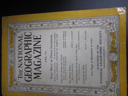 National Geographic Magazines-1943 & 1946,lot of 2 - Picture 3 of 8