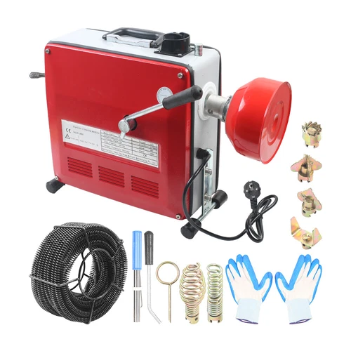 Rohrreinigungsmaschine Rohrreinigungsgerät Abflussreiniger 400W Rohrreiniger DE - Bild 1 von 10