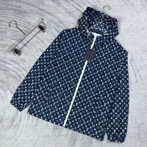 Vuitton 23SS Wool x Leather Jacket 46 Men's Beige LV Music Line Tuxedo  RM2319