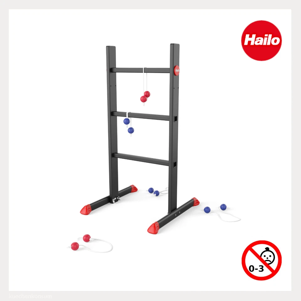 Hailo Leiter-Golf-Spiel Black Edition Wurfspiel Laddergolf Leitergolf Aluminium - Bild 3 von 4