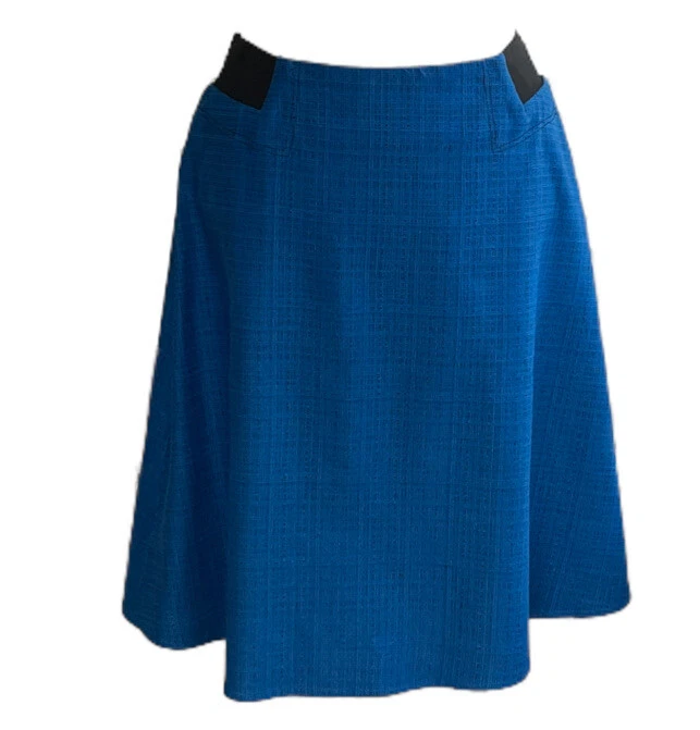 Falda Kelly Clinton Mujer Talla 10 Azul Haze Línea A Falda Conocida Longitud Cremallera Trasera Foto 2 de 4