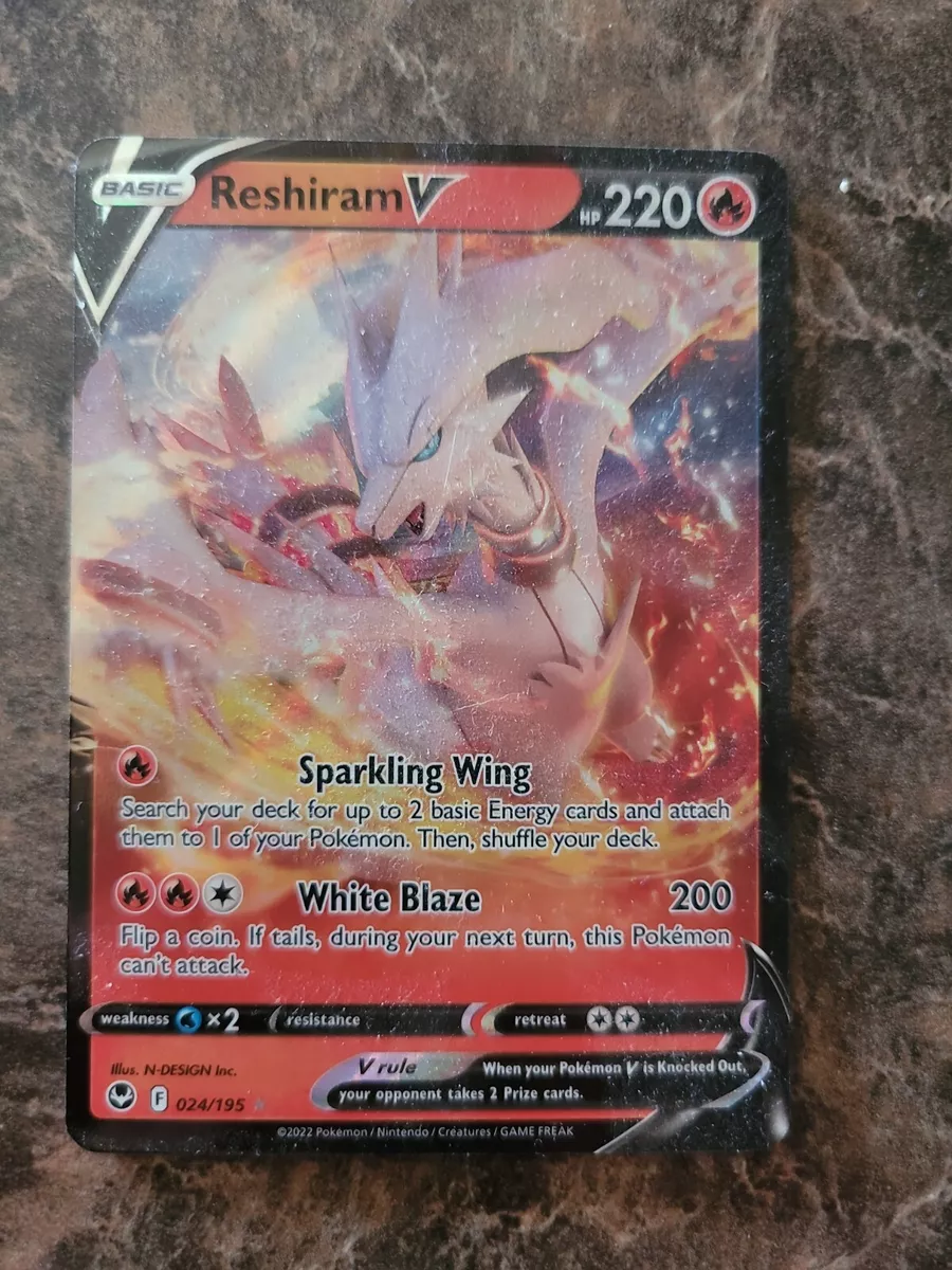 Reshiram V - Silver Tempest Pokémon card