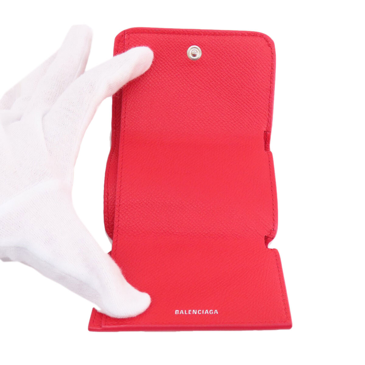 BALENCIAGA 601387 Bifold Wallet with Coin Pocket BB logo compact  