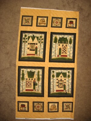 Kathy Schmitz Hometown Quilts Block Square Pillow Wall Hanging Sewing House Shop