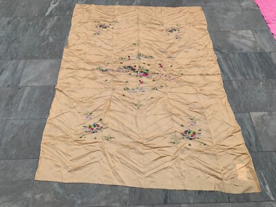 Antike chinesische Qing-Dynastie beste Seide bunt bestickt chinesische Tischdecke