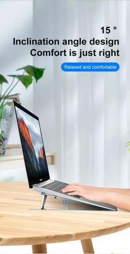 Compact Portable Foldable Laptop Stand Cooling Pad Desk Holder laptop Macbook - Picture 6 of 12