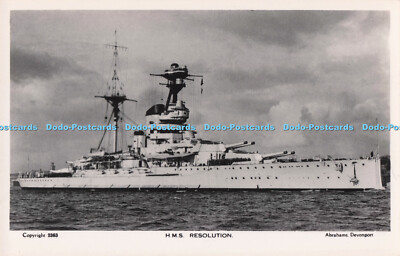 R712035 H.M.S. Auflösung. Abrahams. Southampton. RP