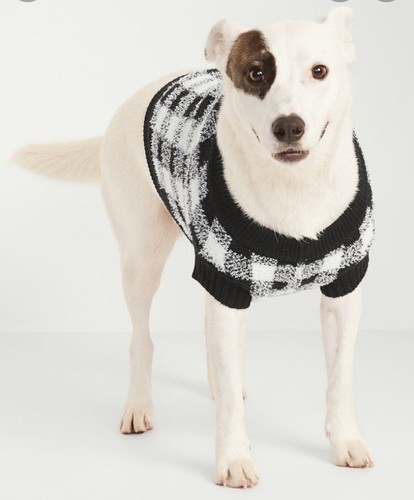 Old Navy Black Plaid White Checkered 