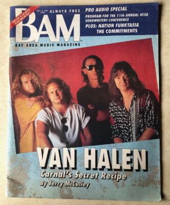 Bam Magazine  September 6, 1991 Issue #366  Van Halen Cover  Eddie Van Halen