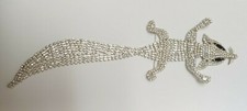 Large Costume Squirrel Pin Brooch Covered In Rhinestones