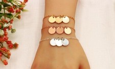 Personalized Bracelet Custom Minimalist Bracelet for Her Engraving Name Bracelet