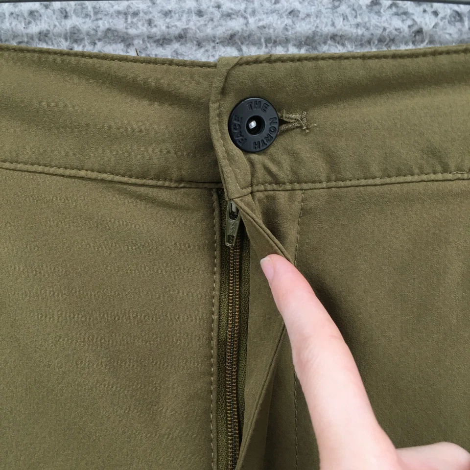 Pantalones Cortos Carga The North Face Para Hombre 38 (Real 39x9) Verde Tiro Alto Cremallera Frontal Plana Foto 3 de 4