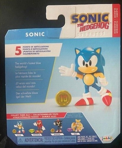 Figura Sonic the Hedgehog Classic Shadow Knuckles or Tails Chaos Emerald de 2,5 - Imagen 4 de 13