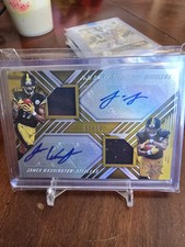 2017 Panini XR Juju Smith Schuster &James Washington Rc Dual Auto #1/10 Super...