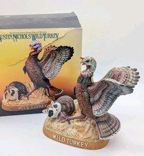 Vintage Wild Turkey and Raccoon Decanter No 5 Whiskey (Empty) Original Box 1984