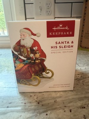 Hallmark 2026 Santa & His Sleigh Signing Piece Ornament *Limited Special Edition