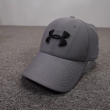 Under Armour Hat Cap Fitted Mens M Gray Perfo...