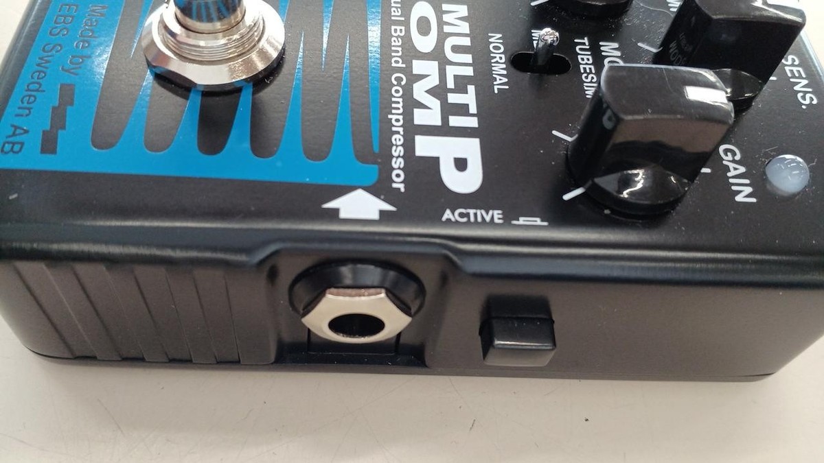 EBS MultiComp Blue Label Bass Compressor Pedal Dual-Band Analog