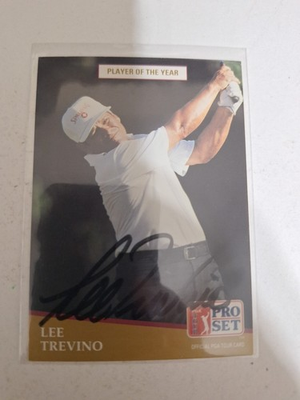 #ad Lee Trevino Autograph Card $10.00