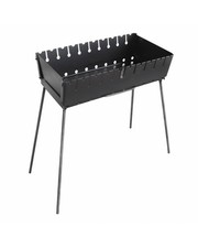 Mangal Holzkohle-Grill Klappbar Picknick Camping aus 1,5 mm Stahl BBQ Schaschlik
