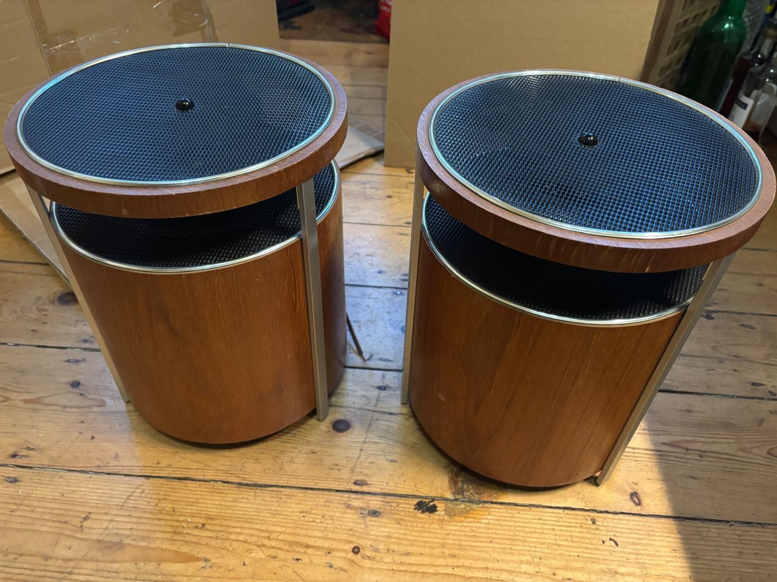 Kolster Brandes Speakers   Model Ks 651/1 Rare Retro.Untested