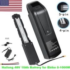 48V Ebike Hailong Lithium Battery 48V 10Ah Electric Bike Battery BMS For 0-1000W