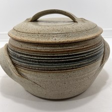 Vintage Studio Pottery Stoneware Lidded Casse...