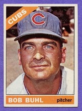 1966 Topps Bob Buhl #185 Cubs EX