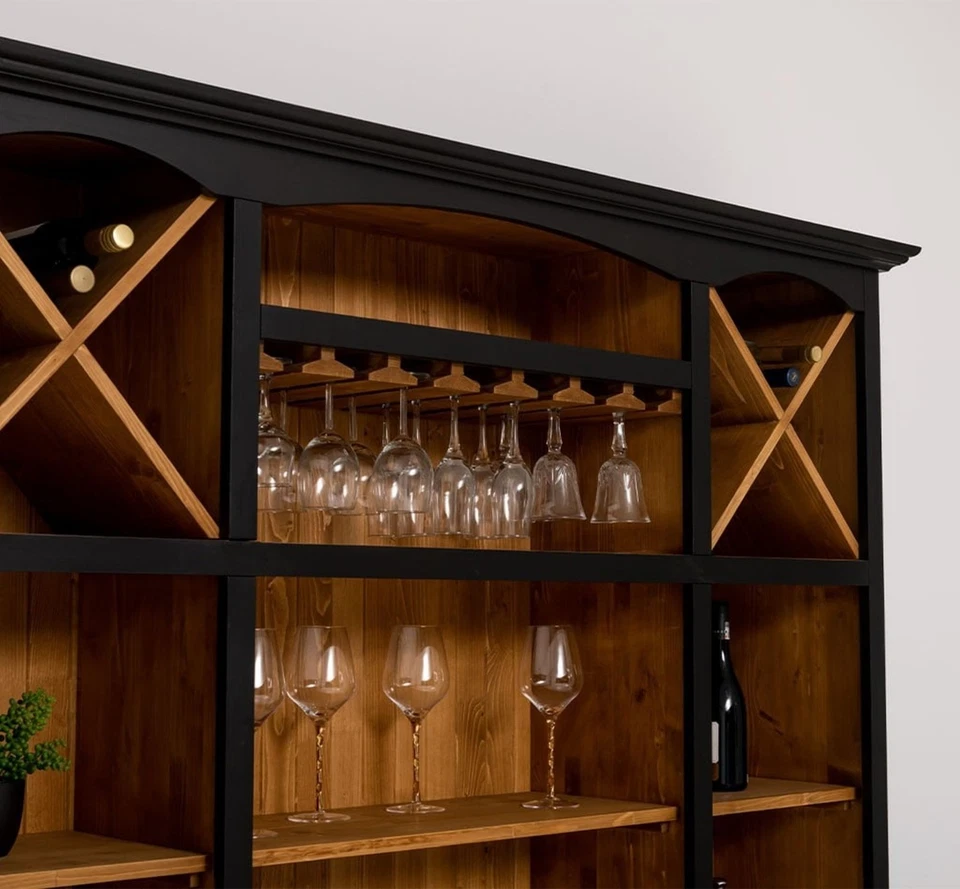 Barschrank Weinregal Kaffeeregal Schrank Regal Regalschrank Regal Landhaus - Bild 4 von 4