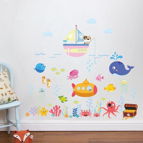 Adesivo murale alta qualità bambini camera rimovibile camera da letto cartone animato aula - Foto 3 di 6