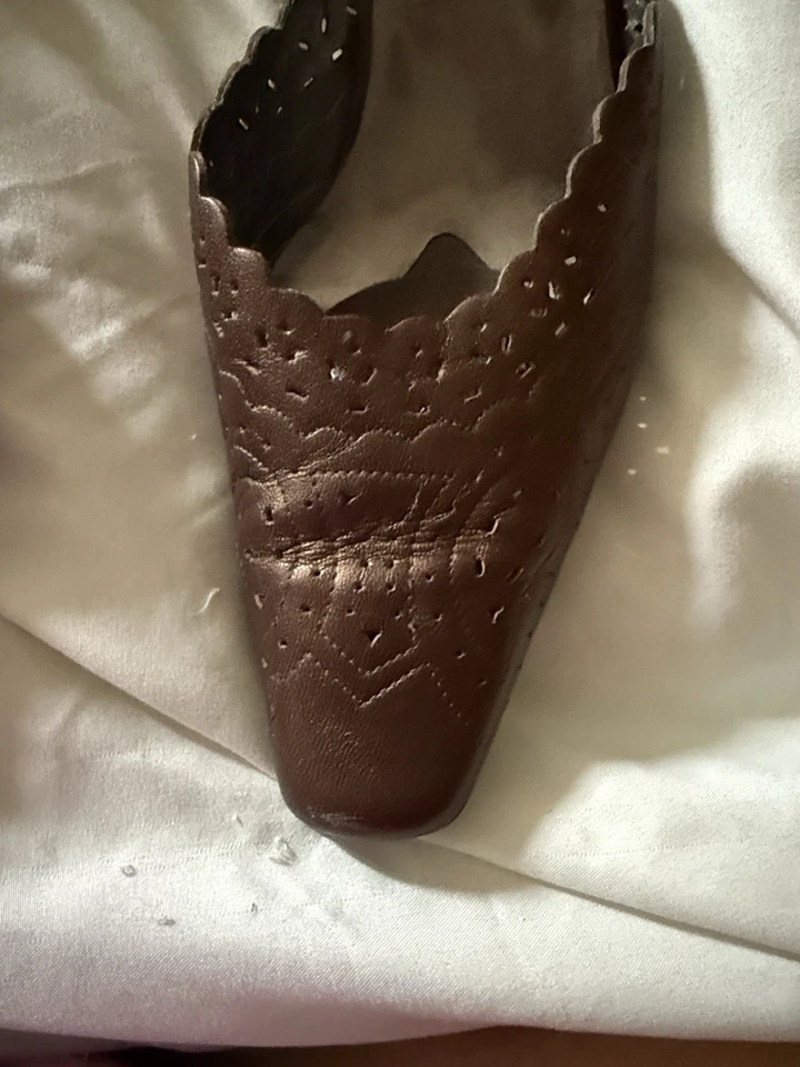 Enzo Angiolini Vintage Mujer D’Orsay Tacón Cuadrado Talla 9 O’Merriam Cuero Foto 2 de 4