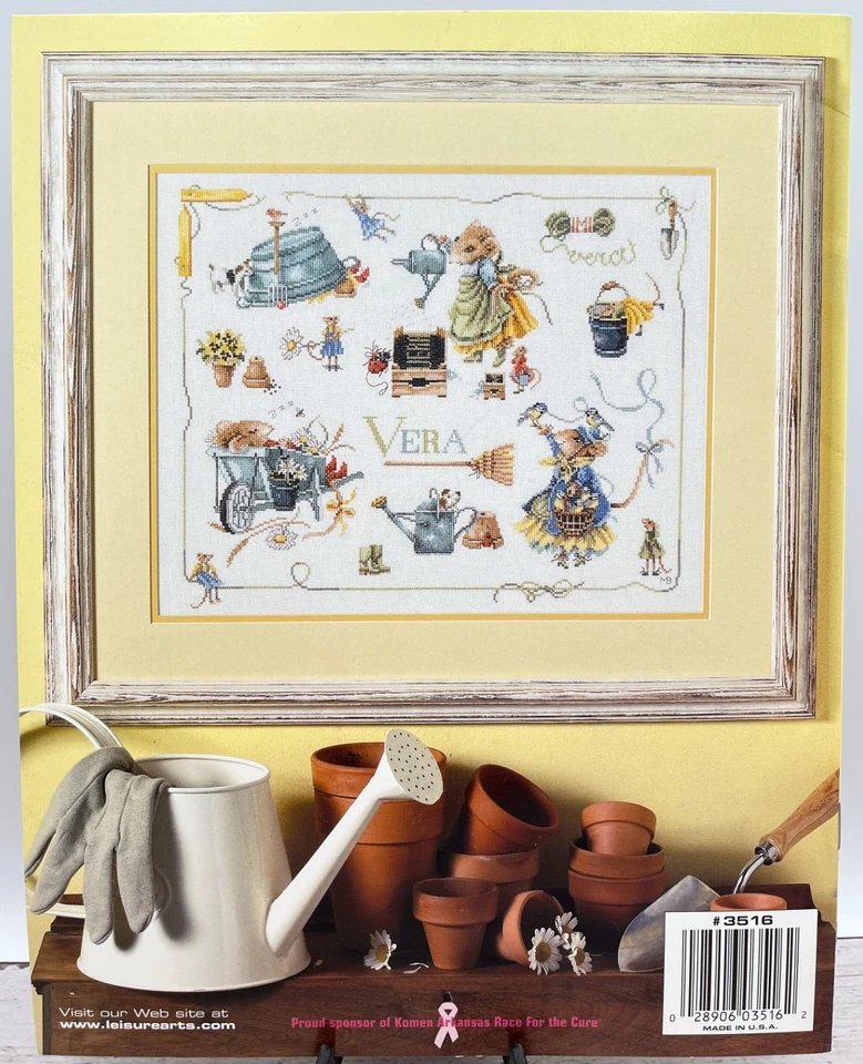 Ratón Lanarte Vera ¡La vida es un picnic! Patrón de punto de cruz Marjolein Bastin Foto 2 de 4