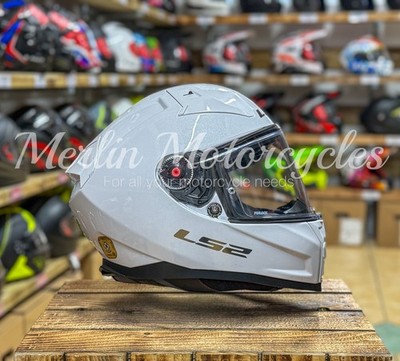 LS2 FF811 VECTOR II ECE22.06 GLASFASER INTEGRALHELM MOTORRADHELM GLANZ WEISS