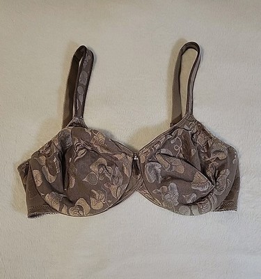 Wacoal Awareness Bra 85567 Size 34D Gray Underwired Unlined Full Coverage