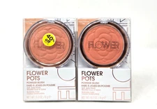 FLOWER Matte Powder Blush (PB2) Peach Primrose, 0.2 oz, (Set of 2)