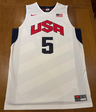 Rare Kevin Durant Nike Team USA 2012 London Olympics Home  White Jersey, Large