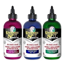 Unicorn SPiT Sparkling - Gel Stain & Glaze - 8oz Galaxy Sparkle Collection - ...