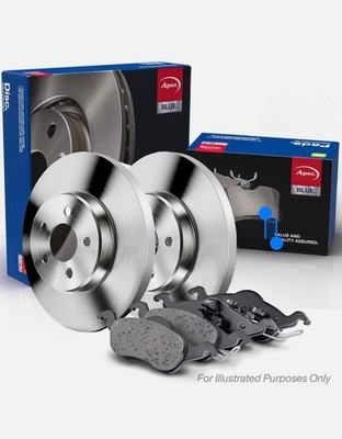 FOR KIA PRO CEED JD 1.6 13 TO 18 REAR SOLID BRAKE DISCS AND PADS SET 262 MM