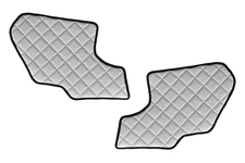 Grey L+R Door Panel Mats Eco Leather For Scania S/R Nextgen Truck