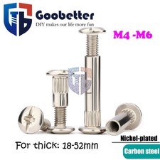 M4 M6 Connector Bolts Screws Kitchen Bedroom Cabinet Cupboard Furniture Phillips