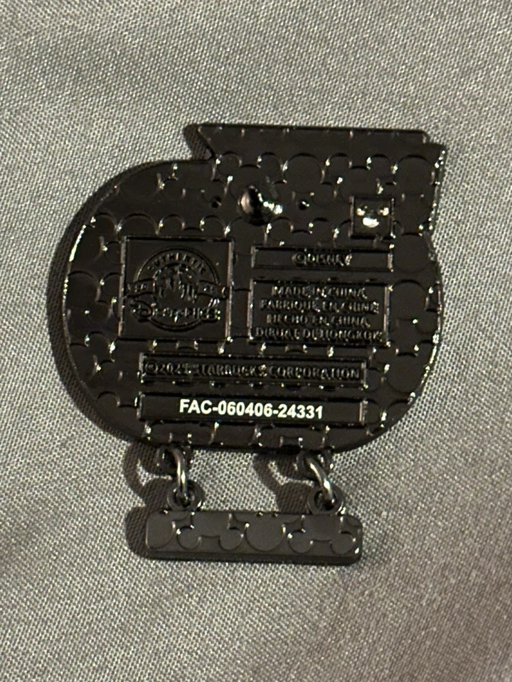 Prendedor Disney 2025 Starbucks Mystery Pin - EPCOT - Prendedor de pista de prueba Foto 2 de 2