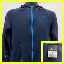Nike Hoodie Boys XL Navy Blue Good Therma-FIT Elite Full Zip Sweatshirt