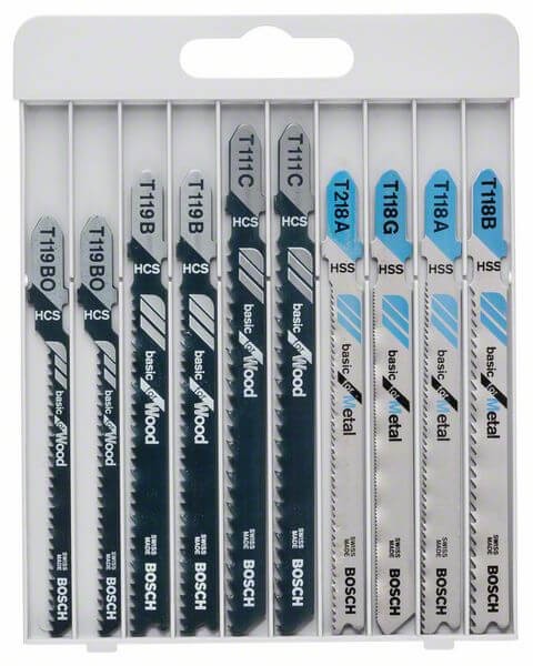 Bosch StichsäGeblatt-Set Basic For Wood And Metal, 10-Teilig 2607010630-image