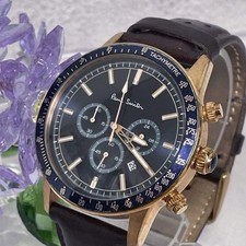 Paul Smith Chrono Blue Bezel Wristwatch #1229