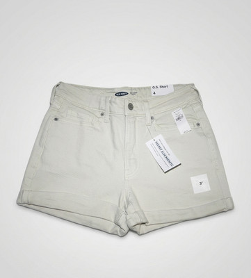 Old Navy O.G. straight jean shorts for women beige 3'' inseam New NWT Size 0-18