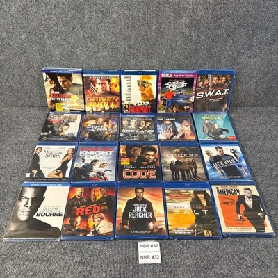 20 Action Spy Cop Detective Agent Shot Em Up  Blu Ray Movie Lot Brand New Sealed