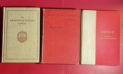 #ad 1890s Hotchkiss School Book Lot George A. Goss Inscribed w Original Sketches $95.00