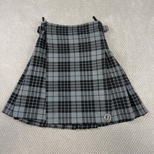 The Kilt Black Grey Woven Tartan Scottish Traditional Sz 30/32