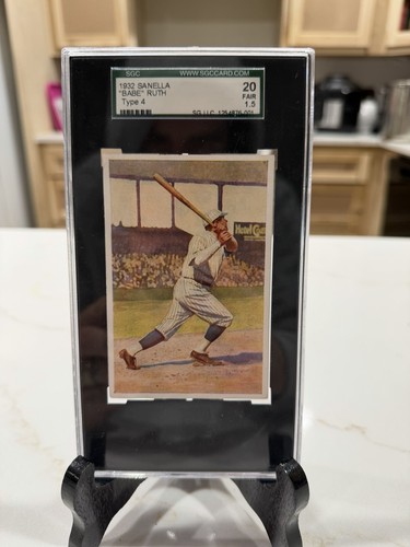 1932 Sanella Babe Ruth Type 4 SGC 1.5 – Rare Vintage SGC Slab