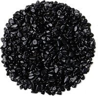 400Pcs Obsidian Edelstein Perlen FüR ArmbäNder 6Mm, Edelsteine Perlen Set NatüRl